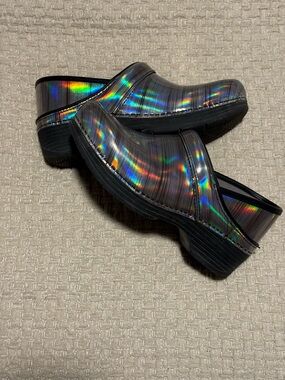 Dansko Silver Clogs